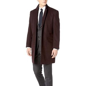 Hart Schaffer Marx Wool Coat Red